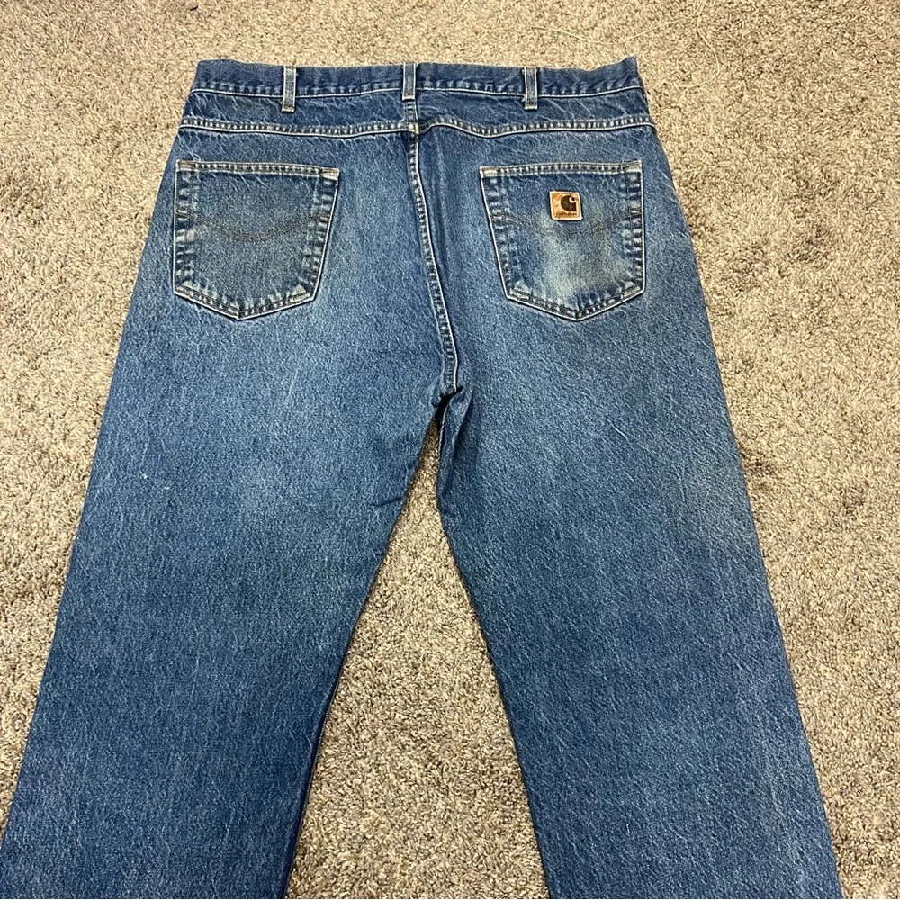 Vintage carhartt jeans‎ mens 40 x 34 relaxed fit denim workwear western cowboy - Picture 7 of 16
